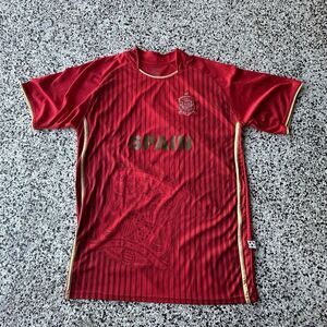 Copacabana Spain Soccer Jersey Mens One Size Red Striped Embroidery Football